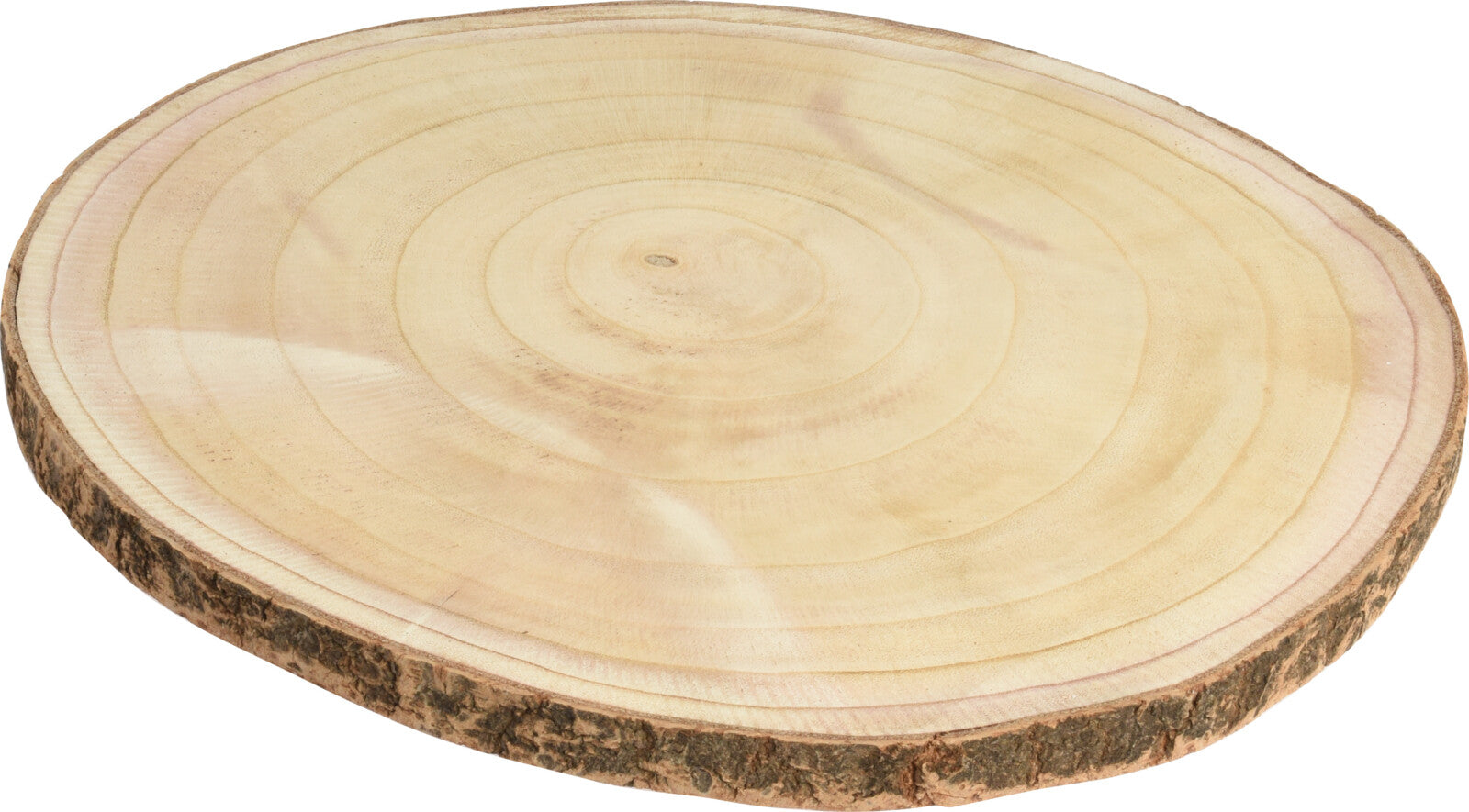 DISCO DECORATIVO IN LEGNO NATURALE 40X2CM