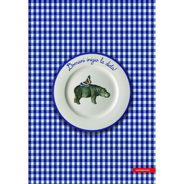 CANOVACCIO DOMANI INIZIO LA DIETA 50X75CM