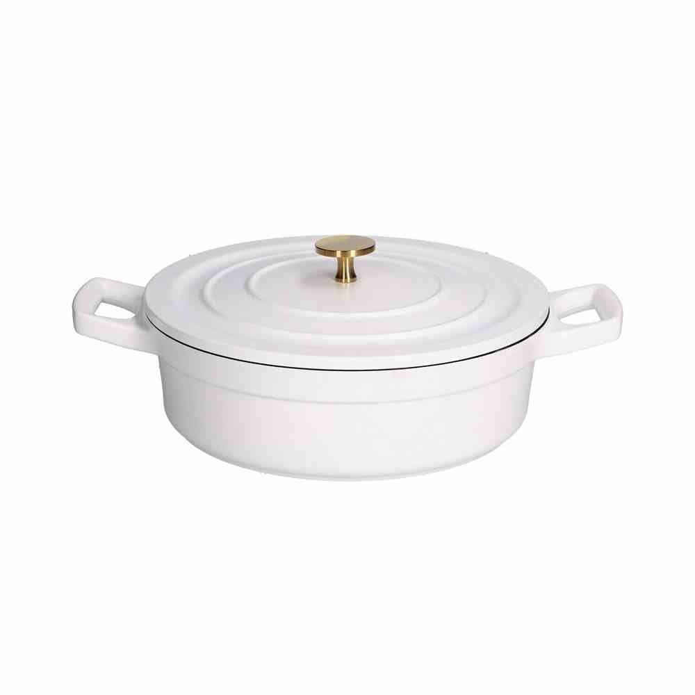 CASSERUOLA BASSA CON COPERCHIO 24CM - RIBOLLE