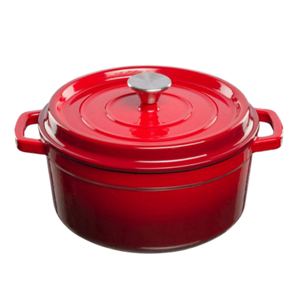 CASSERUOLA IN GHISA SMALTATA 3.5 LT ROSSA