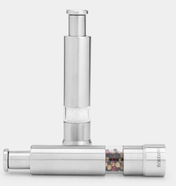 SET MACINA SALE E PEPE ACCIAIO INOX OPACO