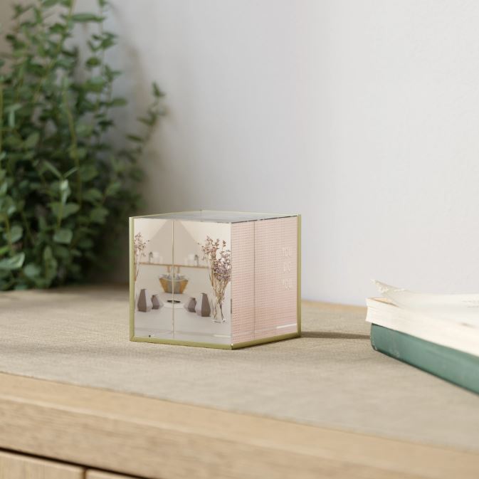 CORNICE DI GHIACCIO 3D OTTONE 6X6CM