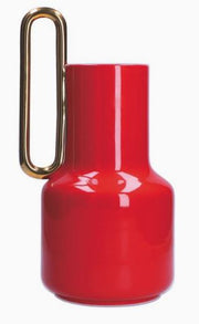 ALTEA VASO BASSO ROSSO E ORO
