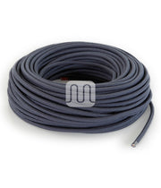 CAVO ELETTRICO TESSILE TONDO - GRAFITE TO416 3MT
