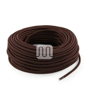 CAVO ELETTRICO TESSILE TONDO - MARRONE TO61 3MT