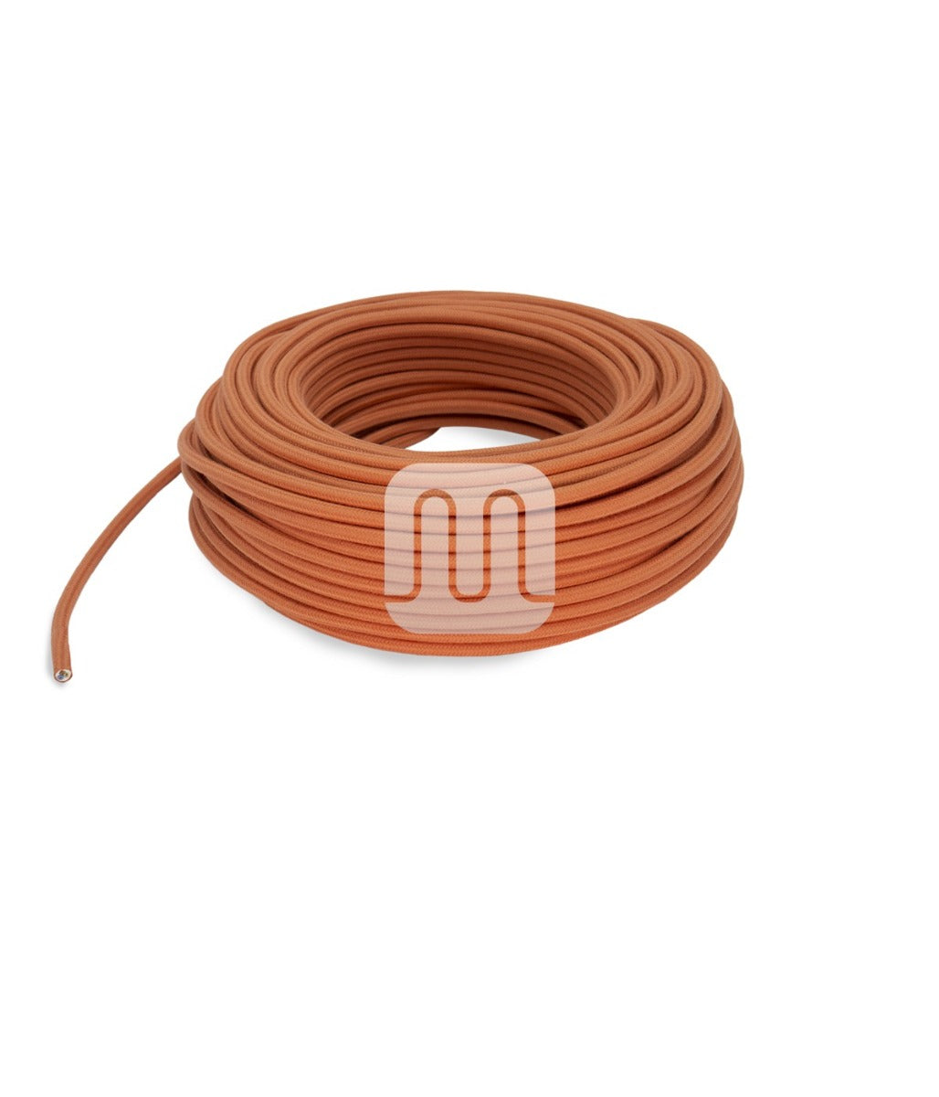 CAVO ELETTRICO TESSILE TONDO - SALMONE TO440 3MT