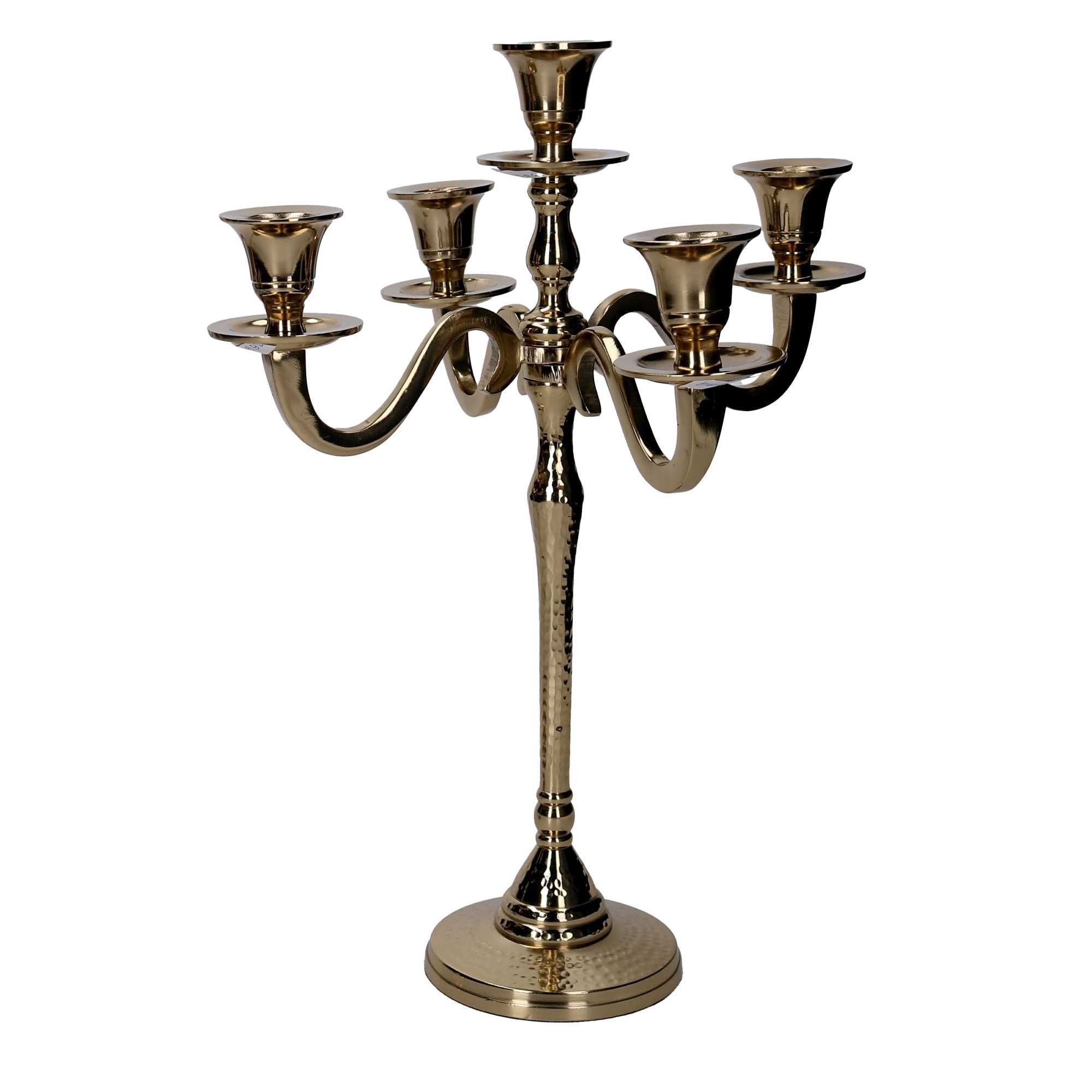 Portacandele 26,5xh36 cm Oro