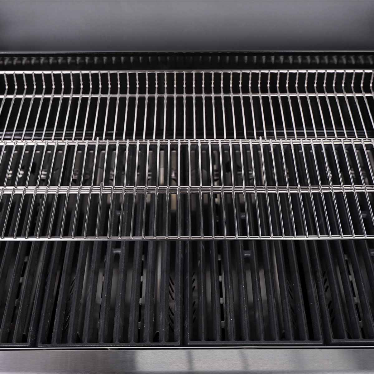 Barbecue a Gas con Fornello Laterale 80kg Acciaio Inossidabile Santos