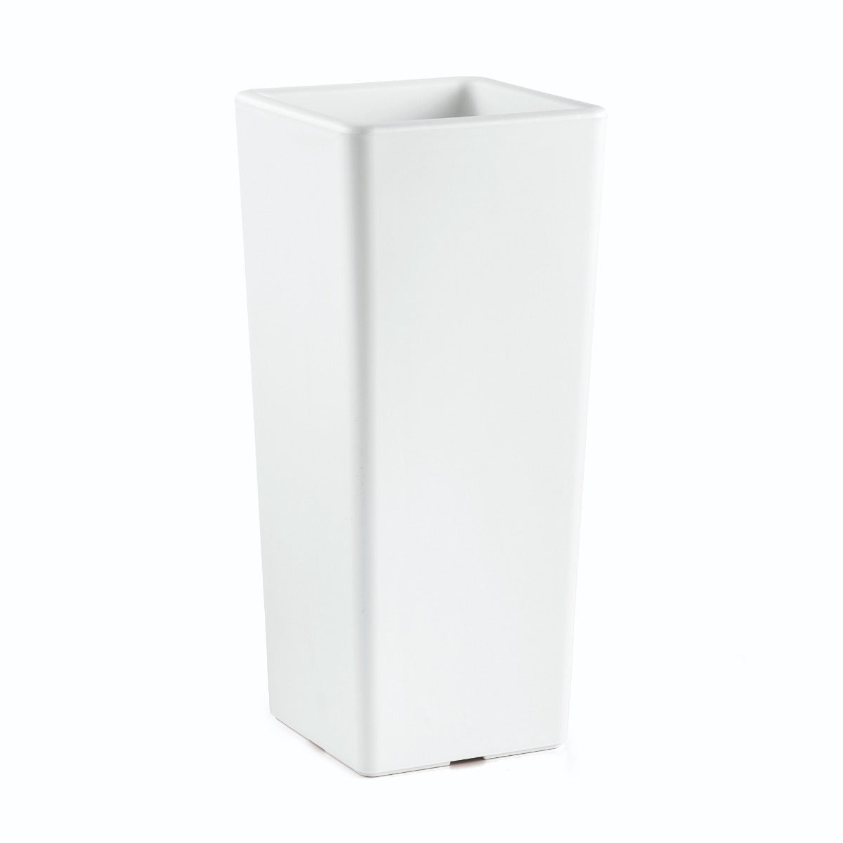 VASO CACHE-POT CLOU QUADRATO H.85CM BIANCO