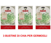 3 CONFEZIONI DI SEMI BIO DI CHIA PER GERMOGLI 13GR