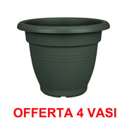 OFFERTA 4 VASO GREEN BASICS CAMPANA 30CM VERDE