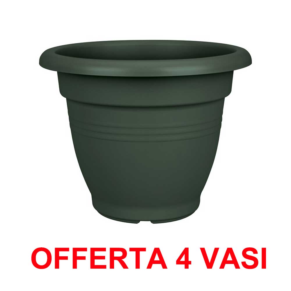 OFFERTA 4 VASO GREEN BASICS CAMPANA 30CM VERDE