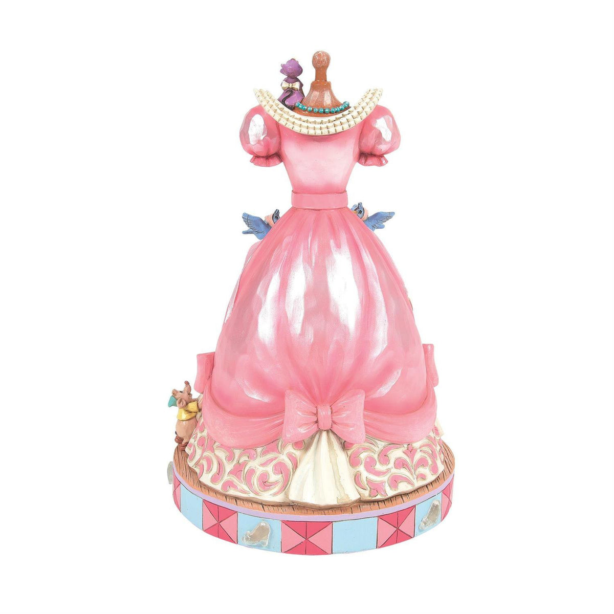 Statuetta Musicale Cenerentola con Vestito Rosa H 21,5 cm PERAGA CHRISTMAS