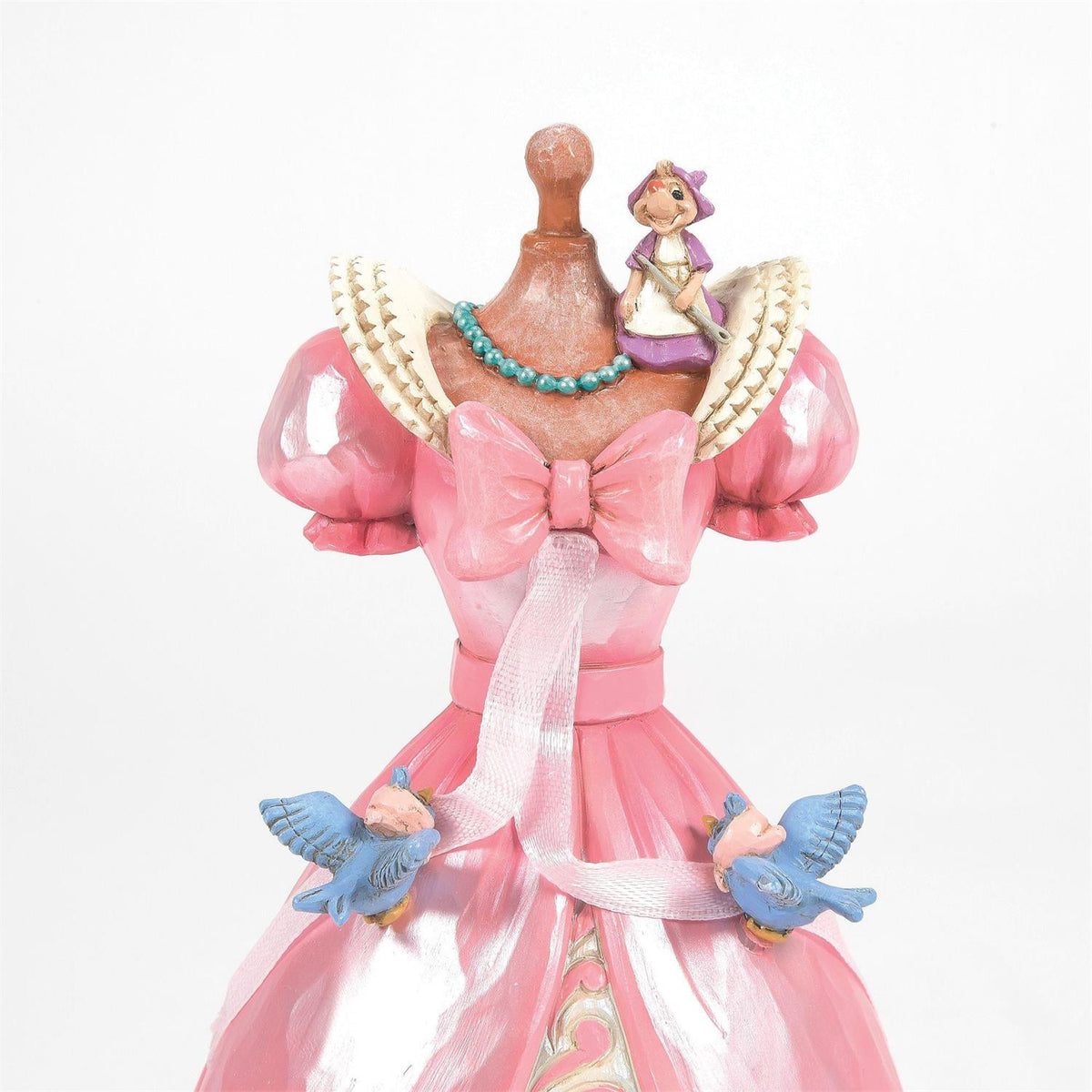 Statuetta Musicale Cenerentola con Vestito Rosa H 21,5 cm PERAGA CHRISTMAS