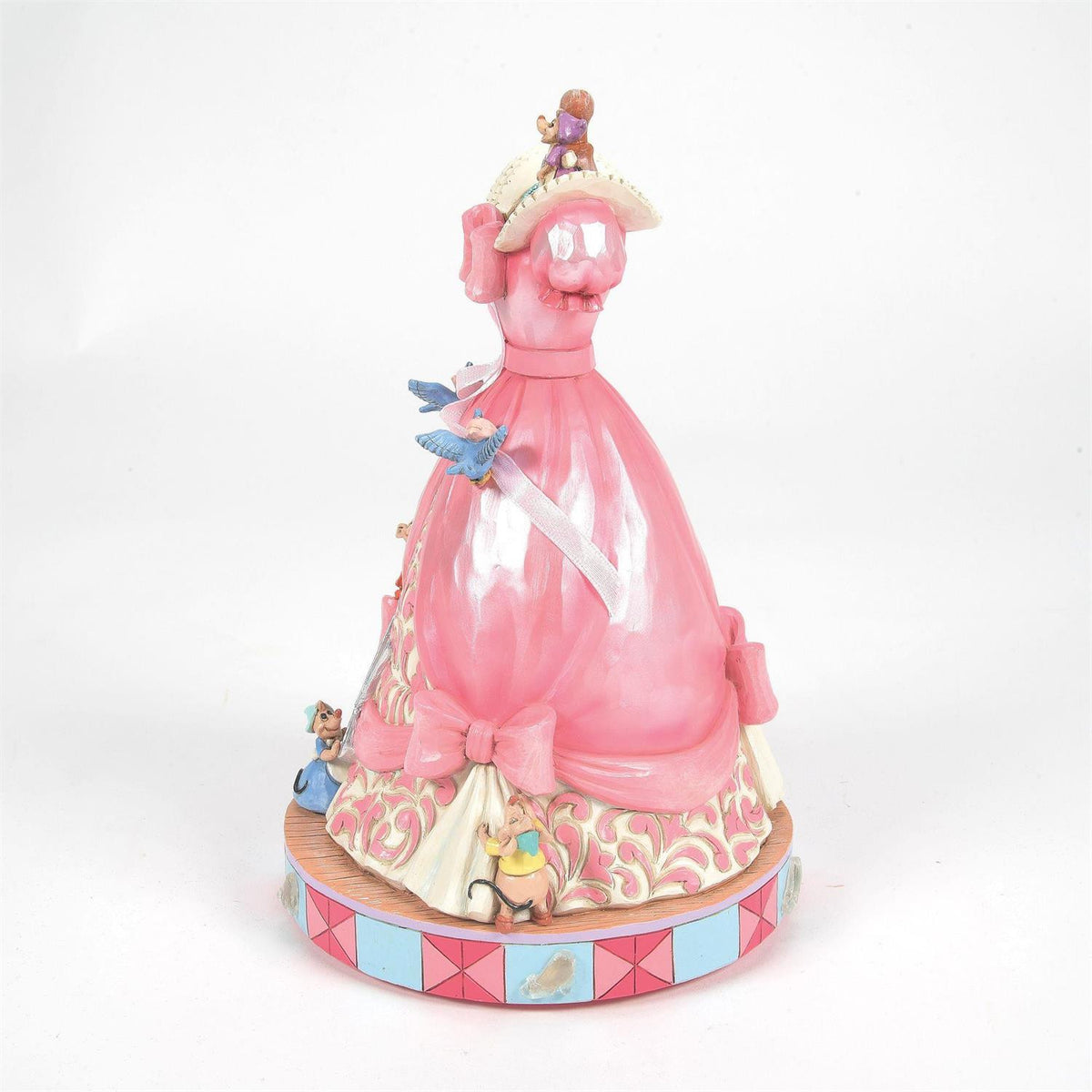 Statuetta Musicale Cenerentola con Vestito Rosa H 21,5 cm PERAGA CHRISTMAS