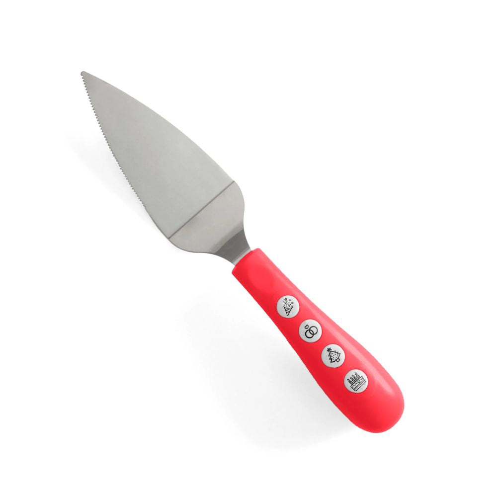 COLTELLO MUSICALE DA TORTA MUSICALE ROSSO