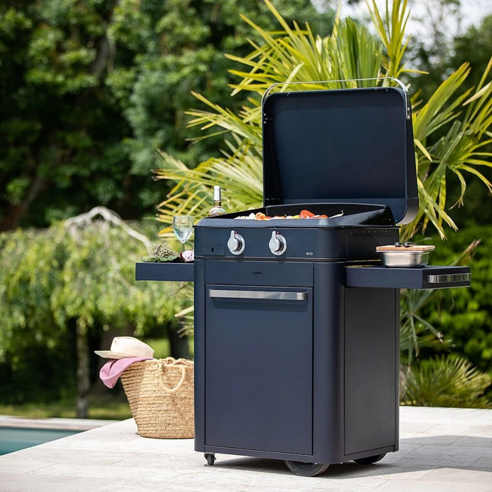 ENO Plancha a Gas con Carrello ENOSIGN 65 Blu Navy