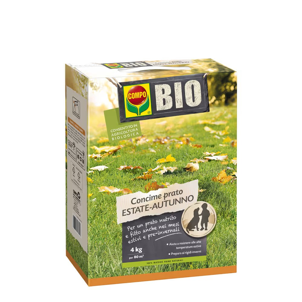 COMPO BIO CONCIME PER PRATO ESTATE-AUTUNNO, 4 KG