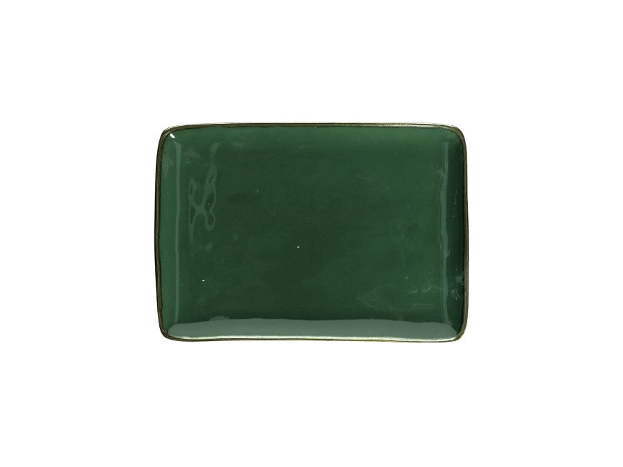 VASSOIO RETTANGOLARE 27X19 CM VERDE BOSCO CONCERTO