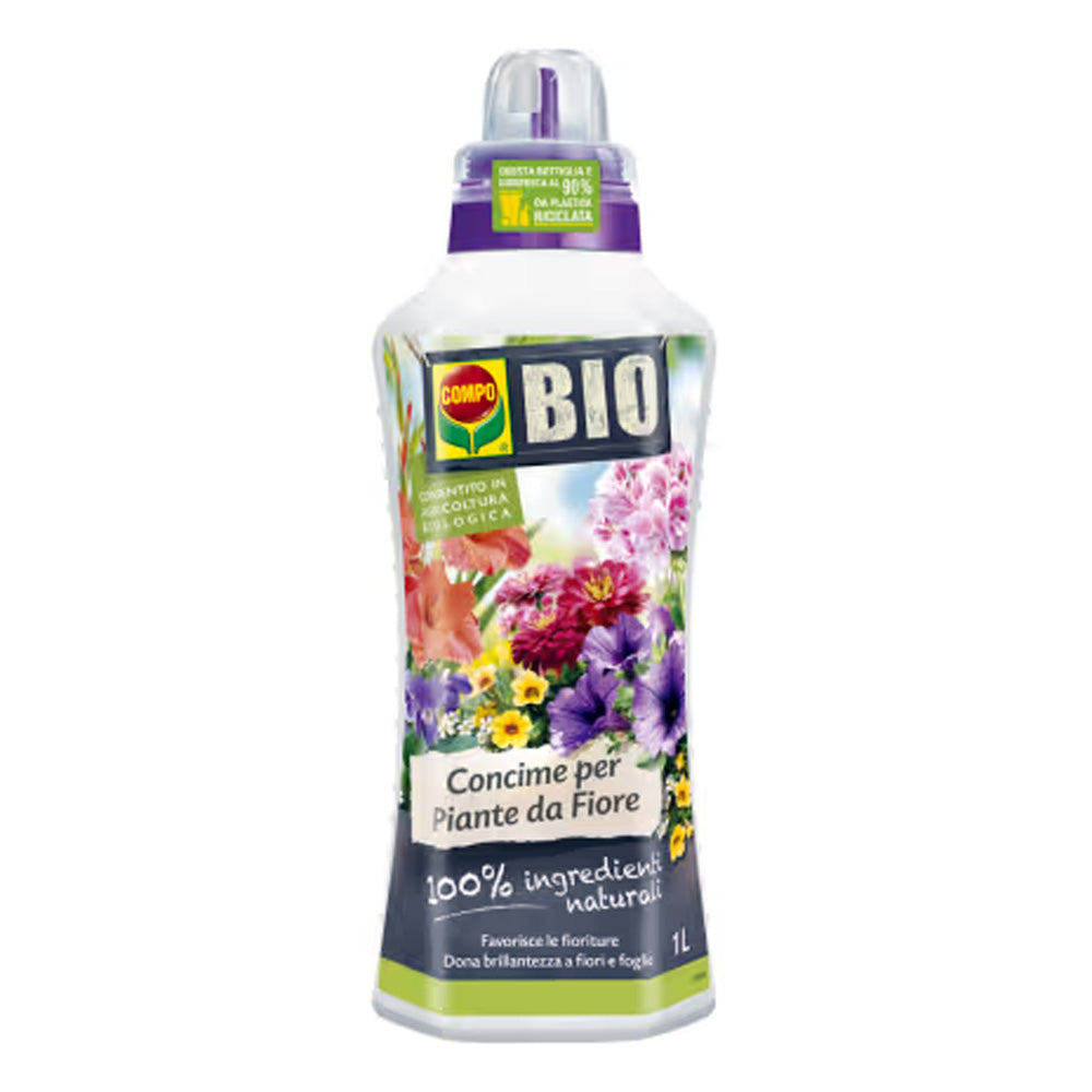 CONCIME LIQUIDO COMPO BIO PER PIANTE DA FIORE 1LT