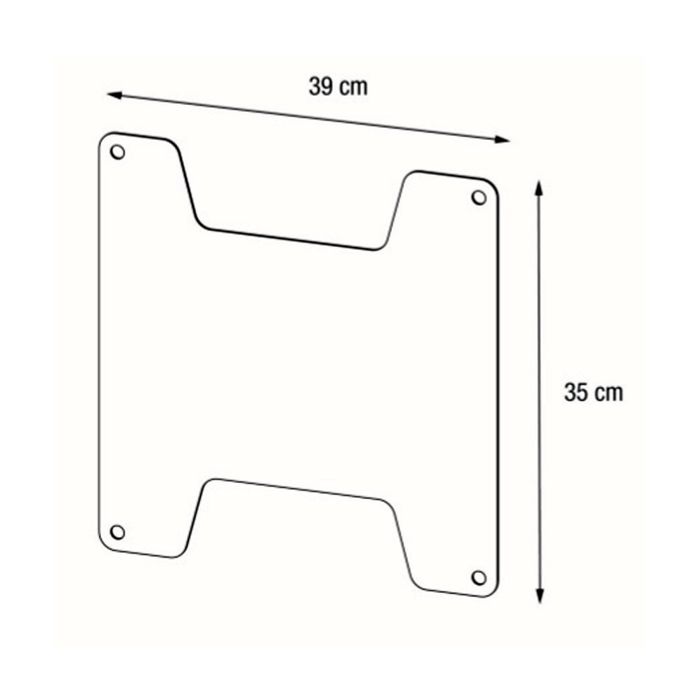 CONNETTORE INTERNO 39X35CM PER FIORIERA 100X40X115CM