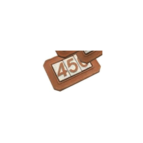 CORNICE A TRE CIFRE IN TERRACOTTA PER NUMERI