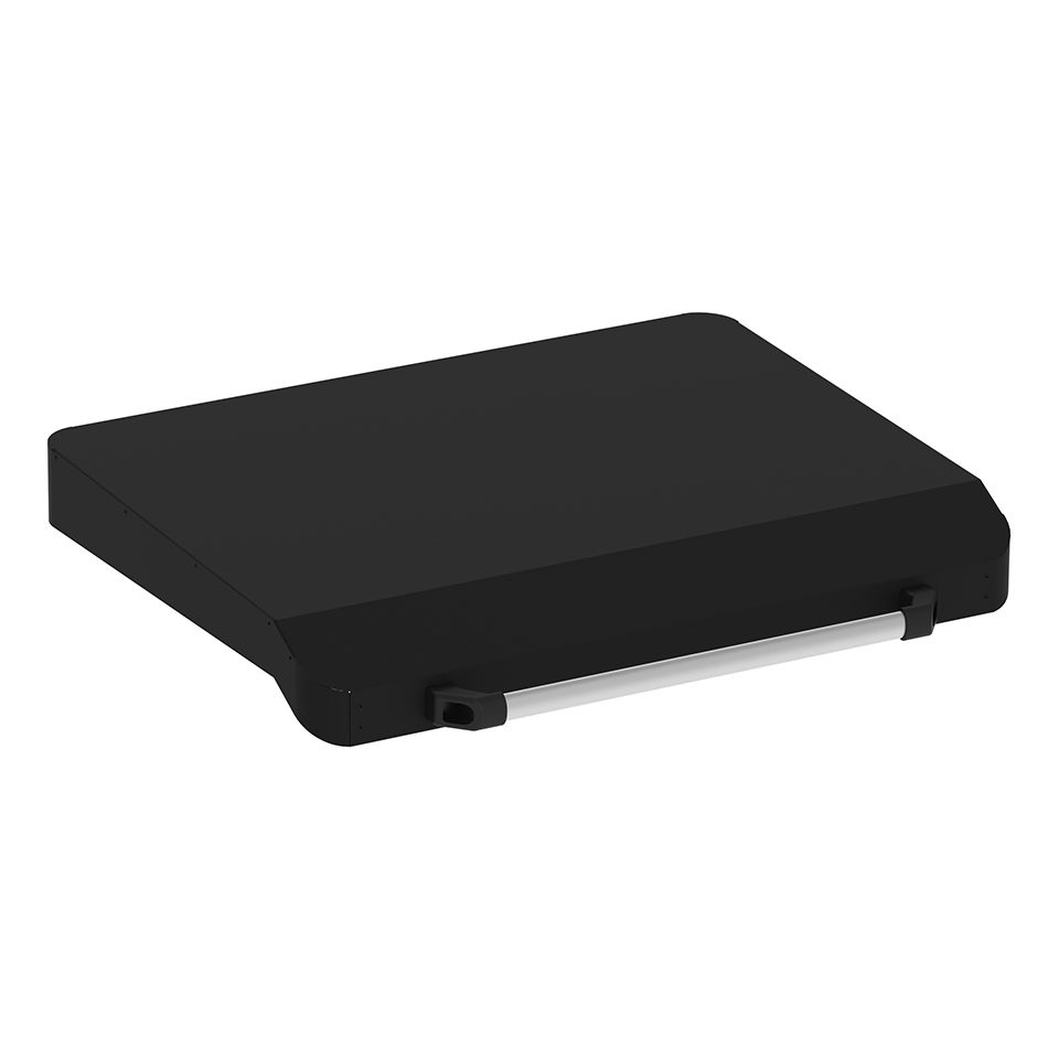 ENO Coperchio per Plancha Fusion 75, 75 x 63 cm, Nero