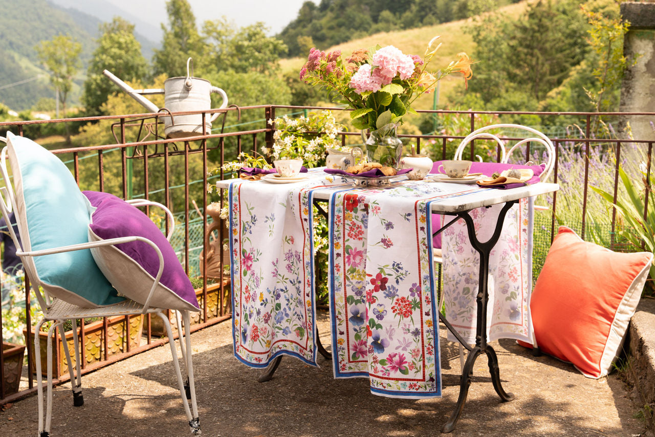 PRIMULA RUNNER TAVOLO VIS A VIS DI LINO 45X170