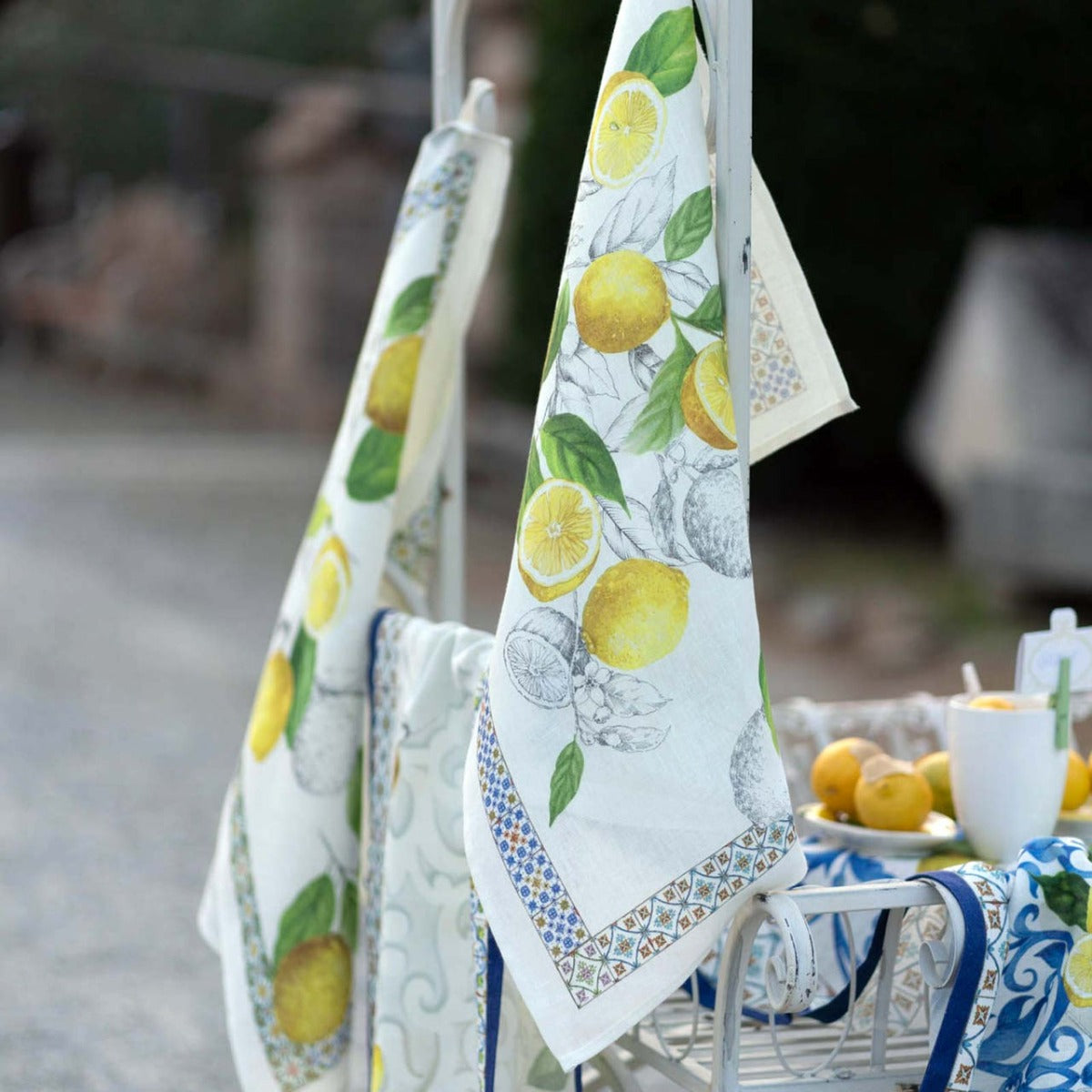 CETARA CANOVACCIO DA CUCINA DI LINO BLU