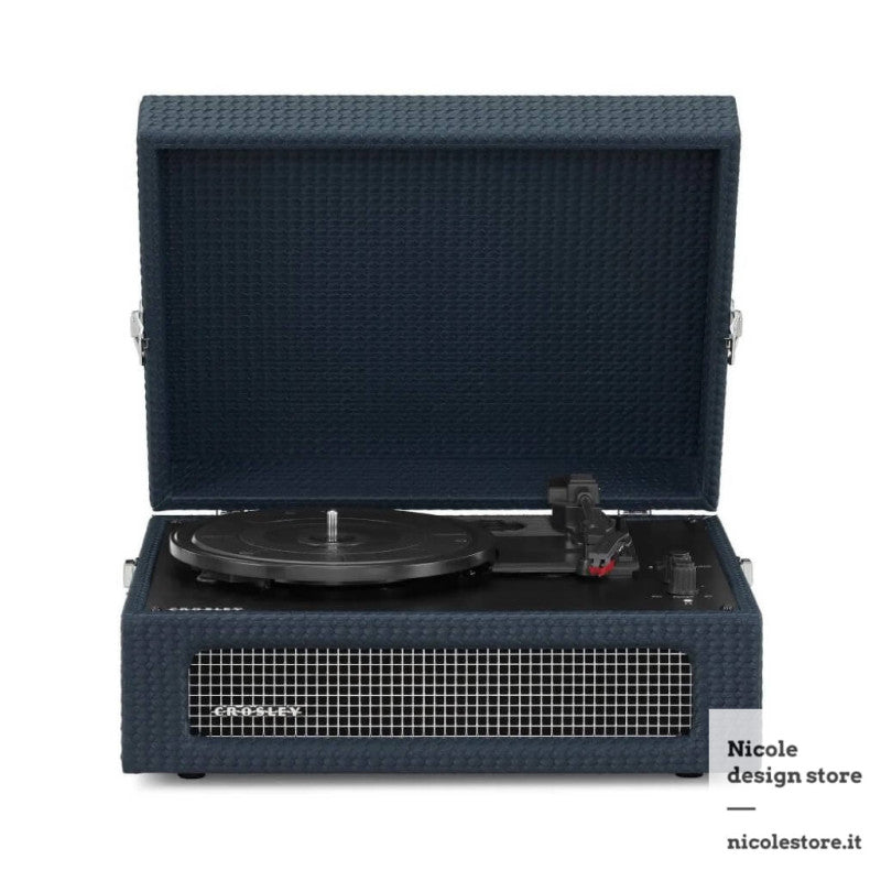 Giradischi Bluetooth 3 Velocità Voyager Blu Avio Crosley - immagine 1