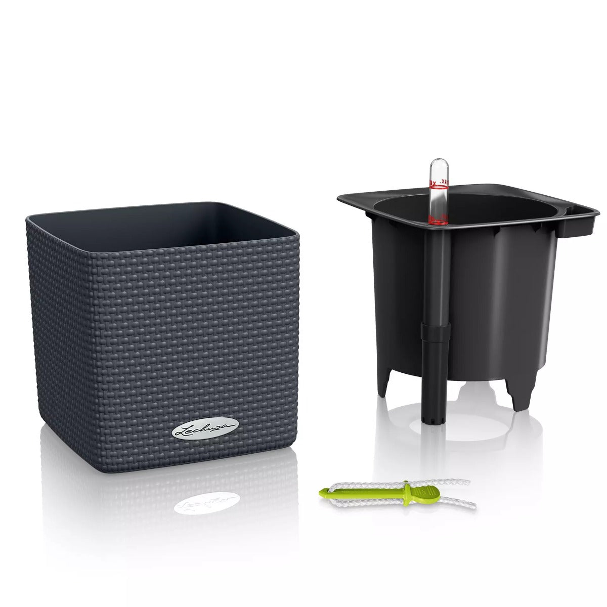 VASO CUBE COLOR 17X17X16 BIANCO