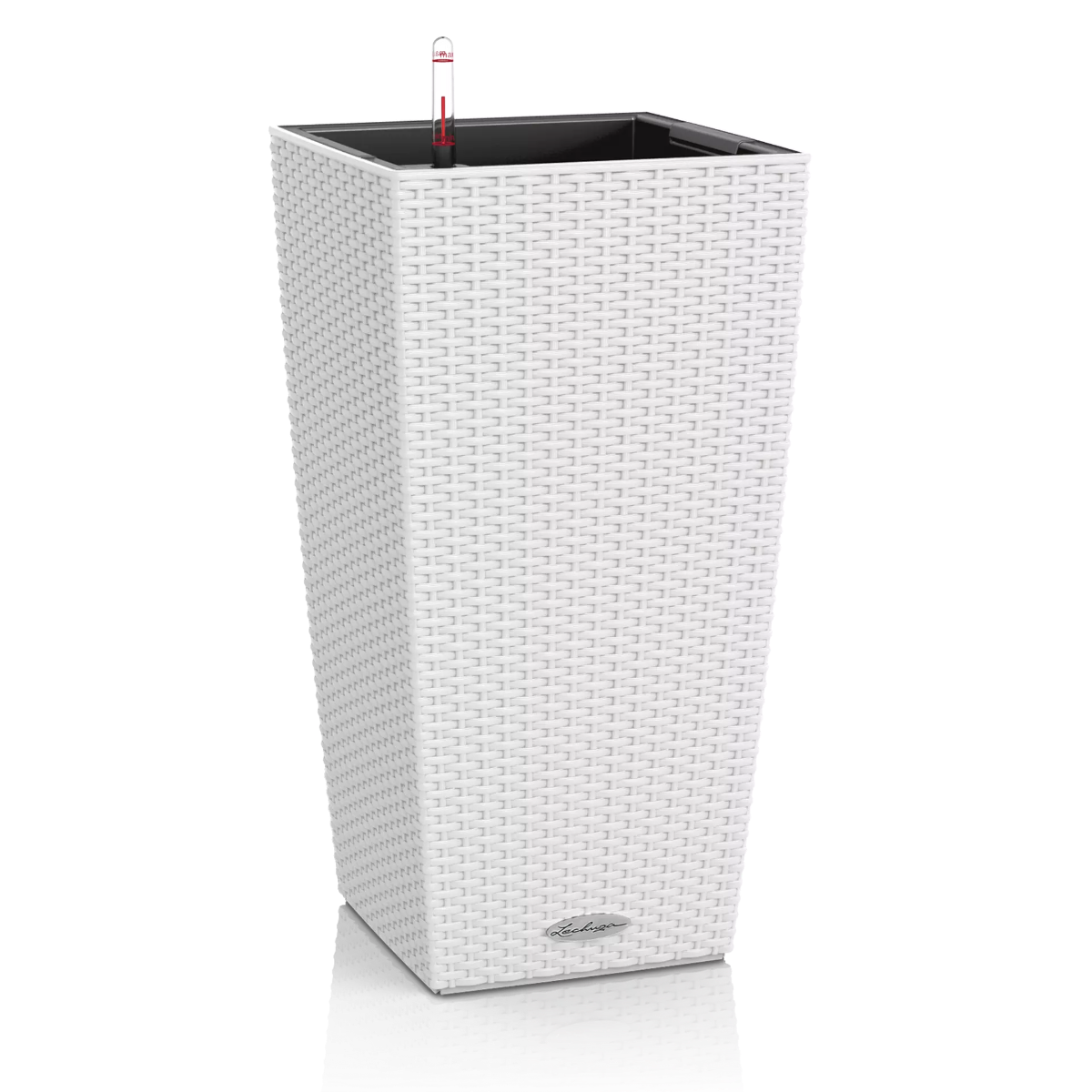VASO CUBICO COTTAGE 40CM BIANCO