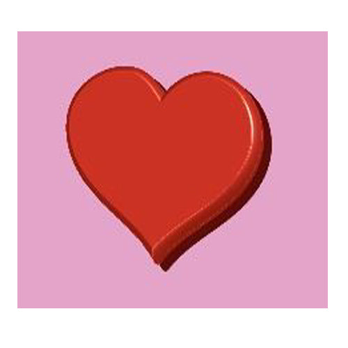 TAZZINA IN CERAMICA 12CL CUORE PINK MATT