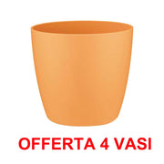 OFFERTA 4 VASO BRUSSELS ROUND MINI 9,5CM SUNRISE ORANGE