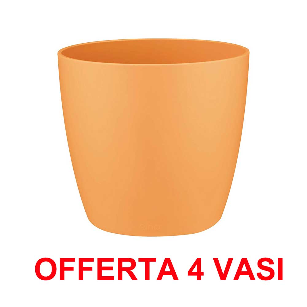 OFFERTA 4 VASO BRUSSELS ROUND MINI 9,5CM SUNRISE ORANGE