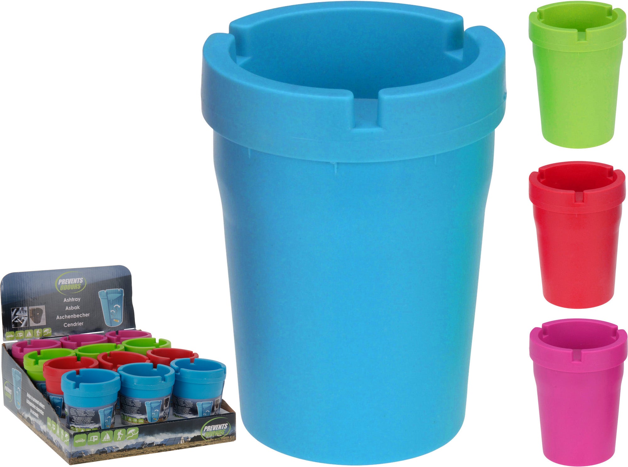OFFERTA 4PZ POSACENERE 10.5 CM COLORI ASSORTITI