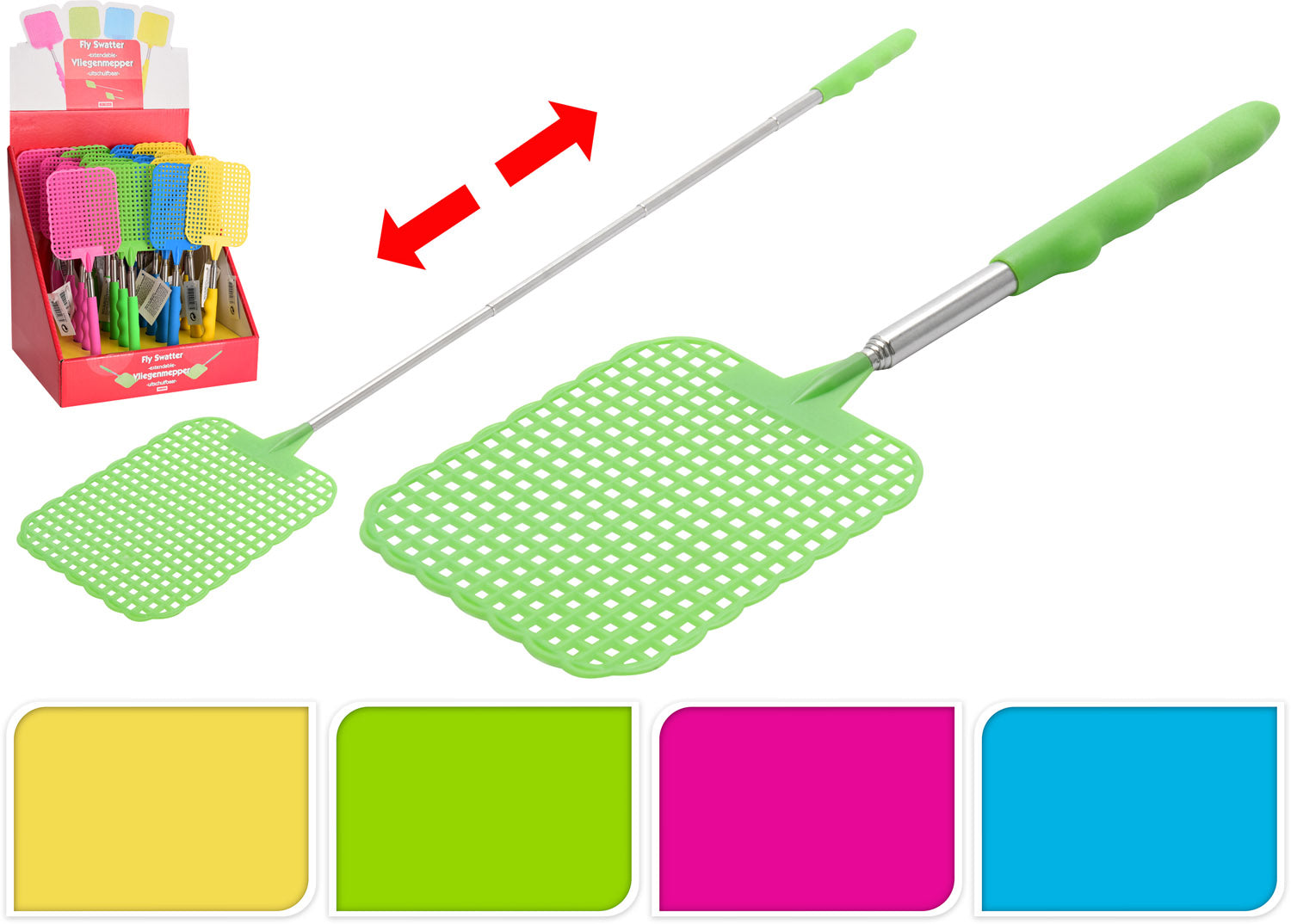 SCACCIAMOSCHE ESTENSIBILE COLORI ASSORTITI