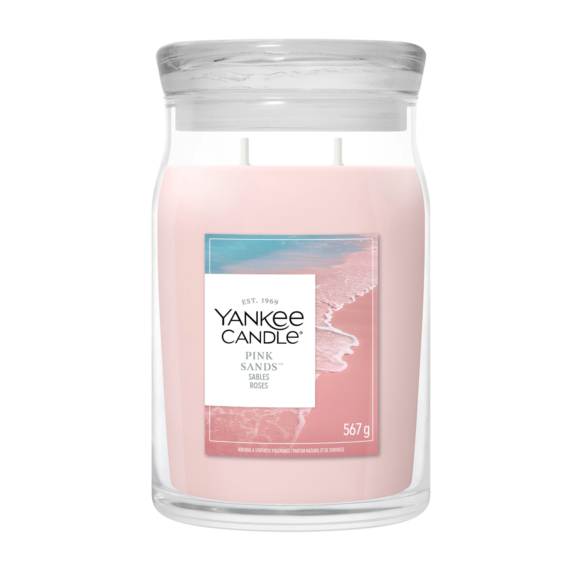 Candela Giara Grande Pink Sands 567g Rosa Yankee Candle – Peragashop