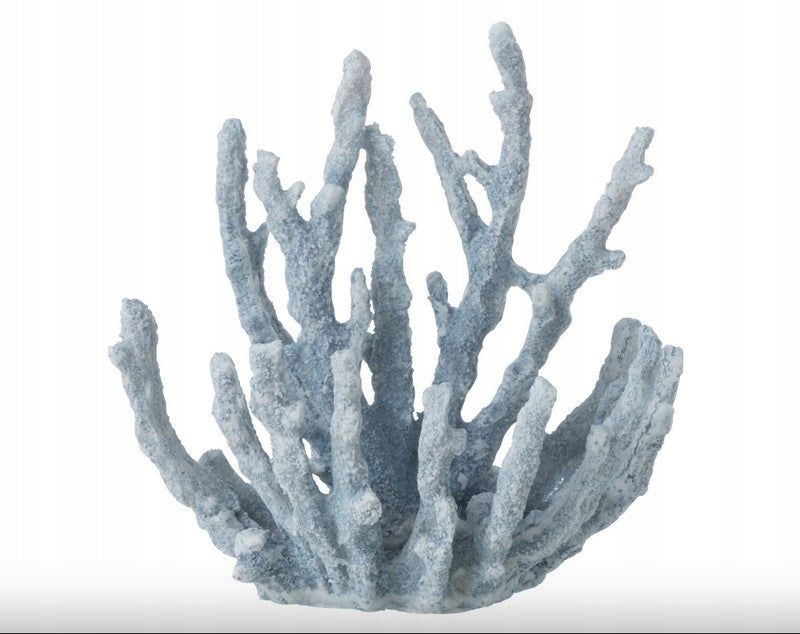 Scultura decorativa corallo 16x9x15 cm azzurro chiaro - immagine 1