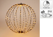 Sfera luminosa 400 LED, 60 cm, luce bianco caldo