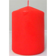 CANDELA A PILASTRO 10x7,5CM ROSSO