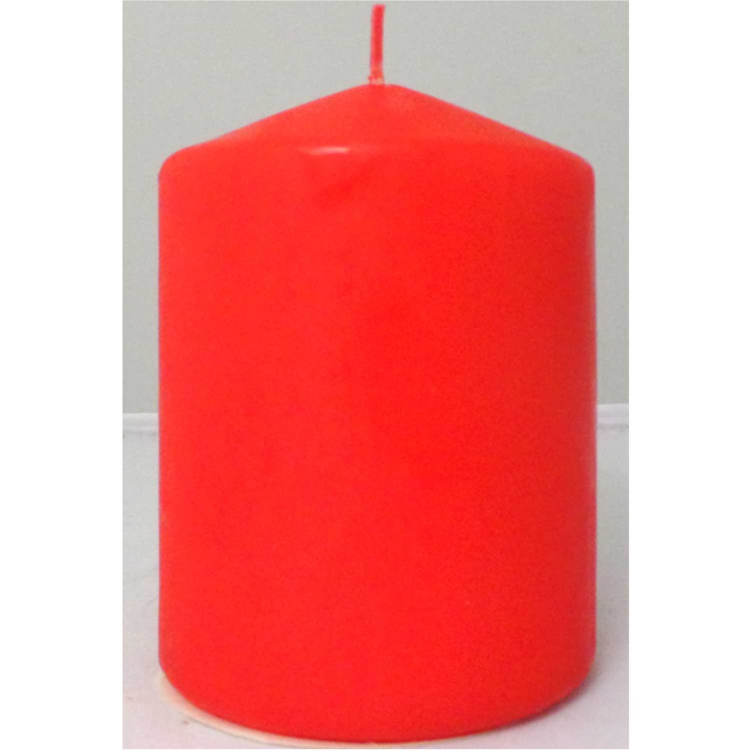 CANDELA A PILASTRO 10x7,5CM ROSSO