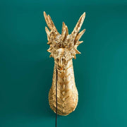 Lampada da Parete Applique Drago Drake 66x27x41 cm Oro WERNER VOSS - immagine 1