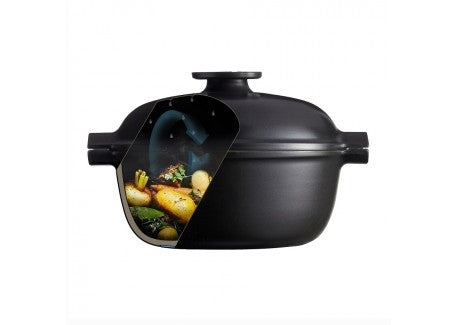COCOTTE TONDA DELIZIA IN CERAMICA 4 LITRI COLOR ARDESIA