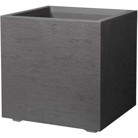 VASO GRAVITY CUBO 25x25x25 CM CARBONE