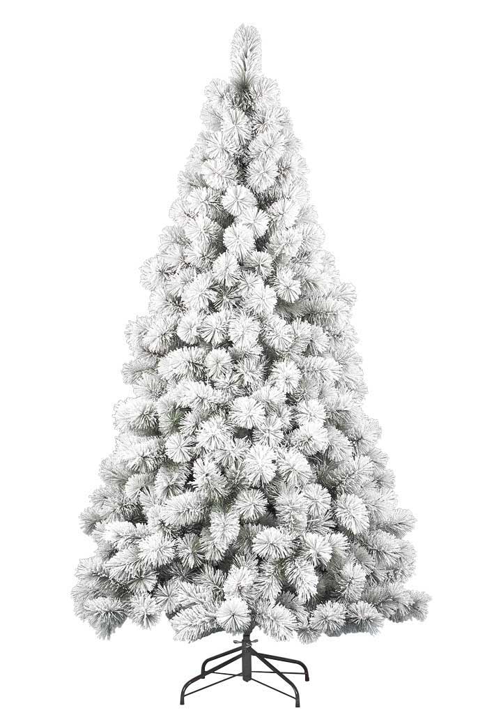ALBERO DI NATALE DES ALPES 150CM INNEVATO FLOCCATO