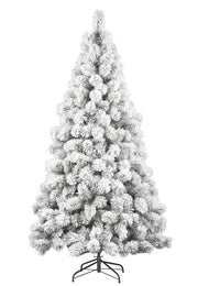 ALBERO DI NATALE DES ALPES 180CM INNEVATO FLOCCATO