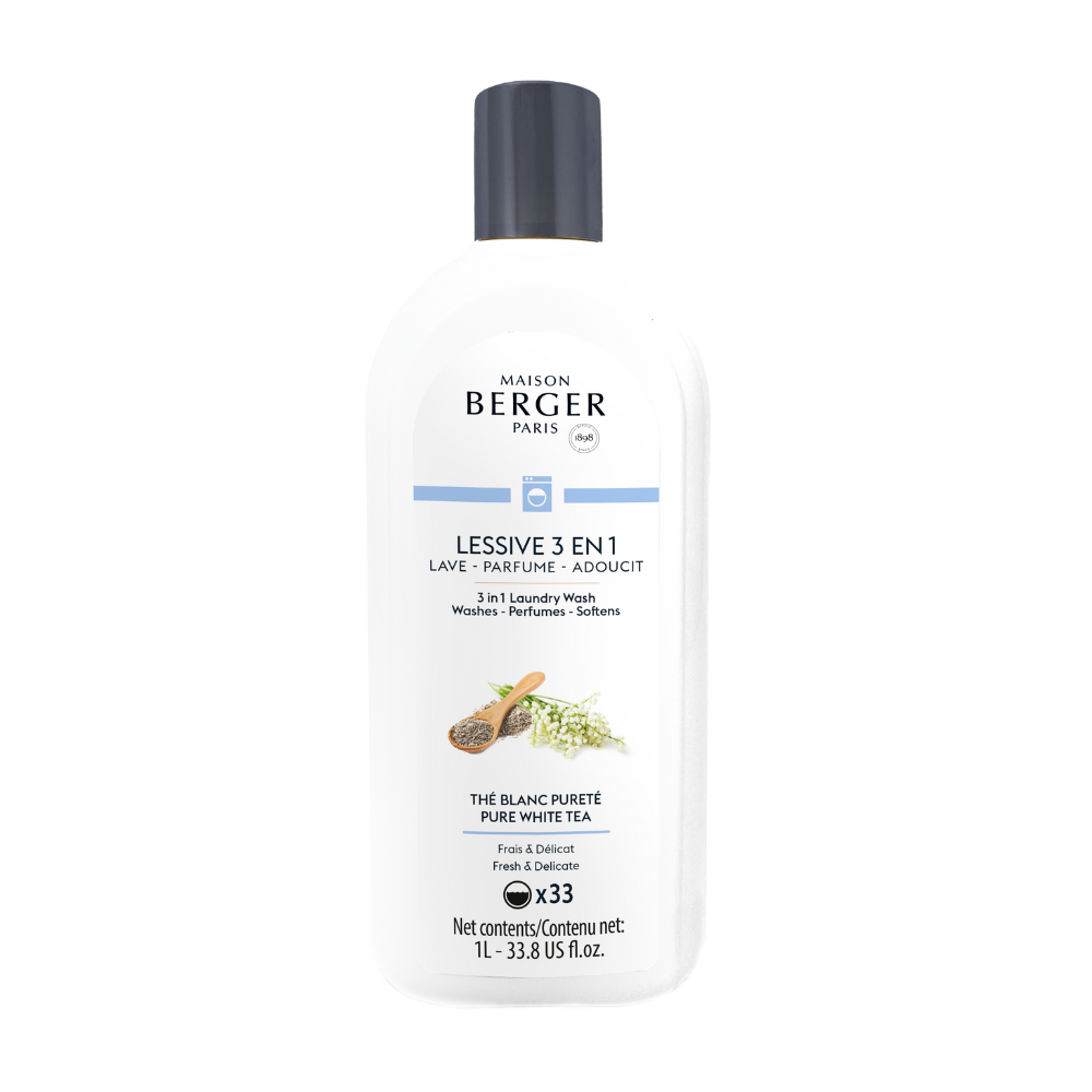 Maison Berger - Detersivo Bucato 3 in 1 Thé Blanc Pureté 1L