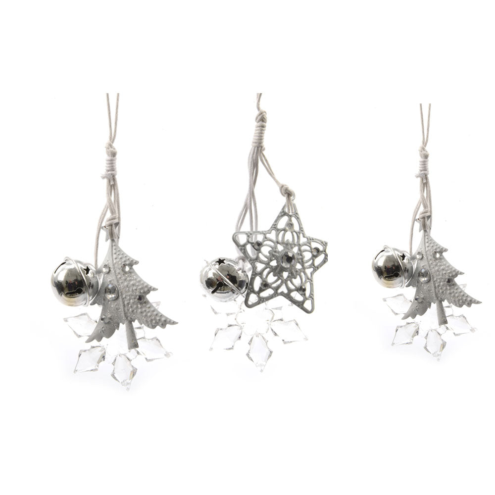 OFFERTA 3 DECORAZIONI NATALIZIE CON CAMPANELLO