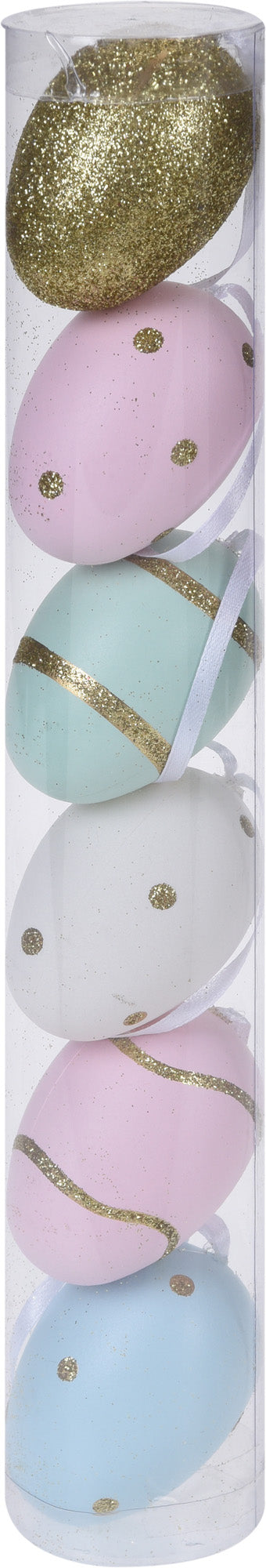 OFFERTA 12PZ UOVA DI PASQUA 6CM COLORI ASSORTITI